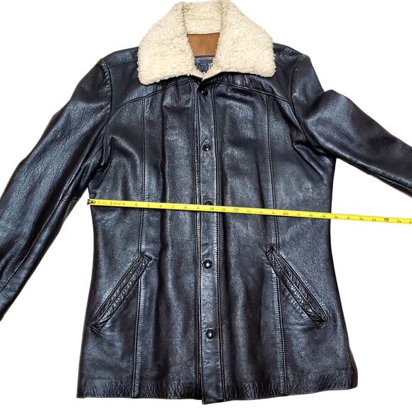 The Leather Factory Pharr Texas Mens sz 42R Bomber Aviator Jacket - Picture 4 of 14